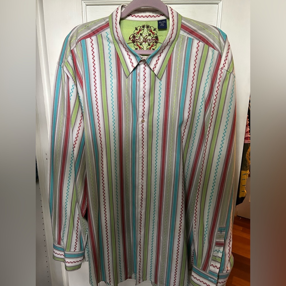 Robert Graham Vibrant Striped Button Down Shirt
